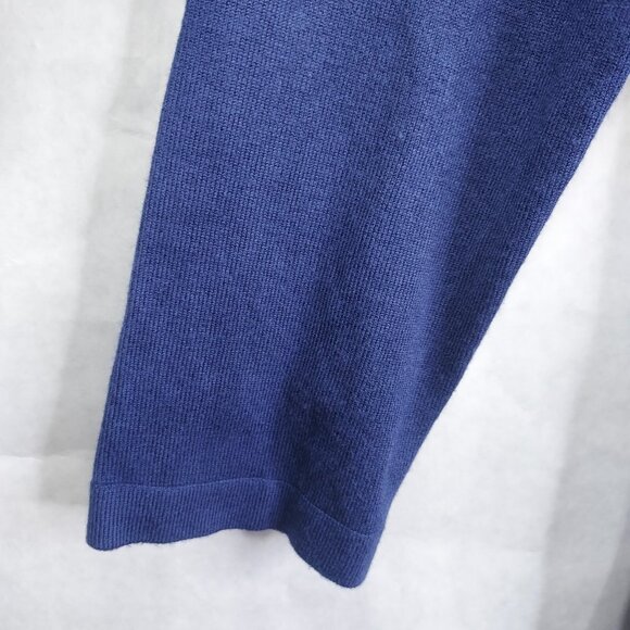 Soft Surroundings Trieste Sweater Small Long Sleeve Tunic Back Snap Accent Navy - Picture 6 of 12